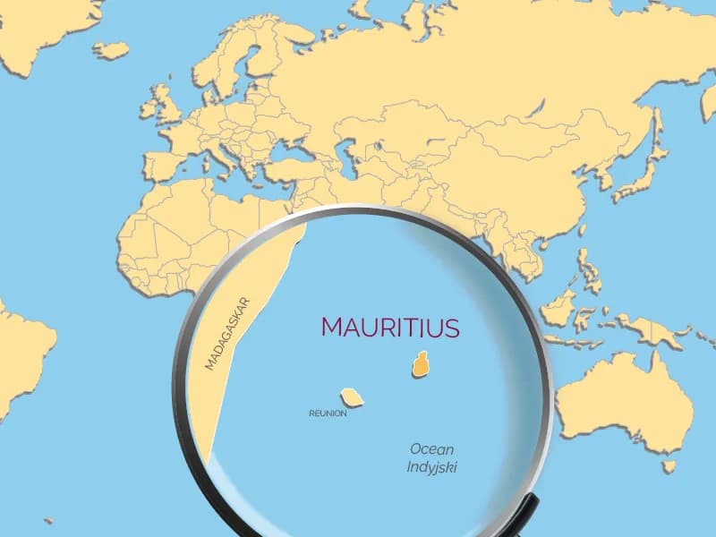 Dokładne położenie Mauritiusa na mapie świata - poznaj lokalizację raju