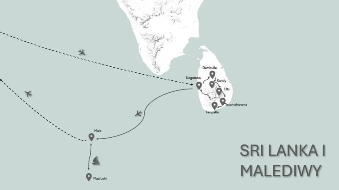Wycieczka Sri Lanka i Malediwy: najlepszy plan zwiedzania i wypoczynku